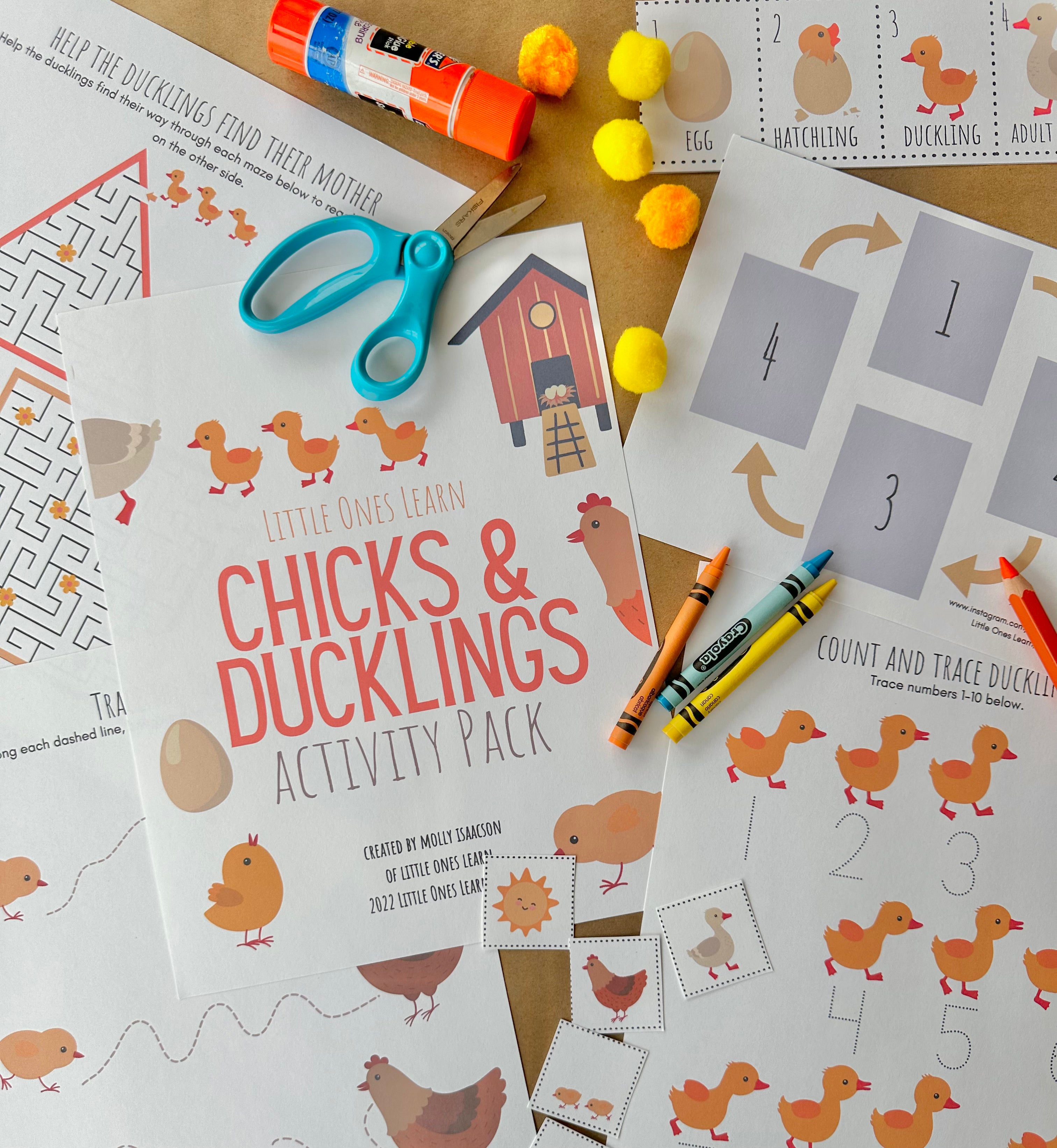 LOL Chicks & Ducklings Mini Activity Pack – Little Ones Printables