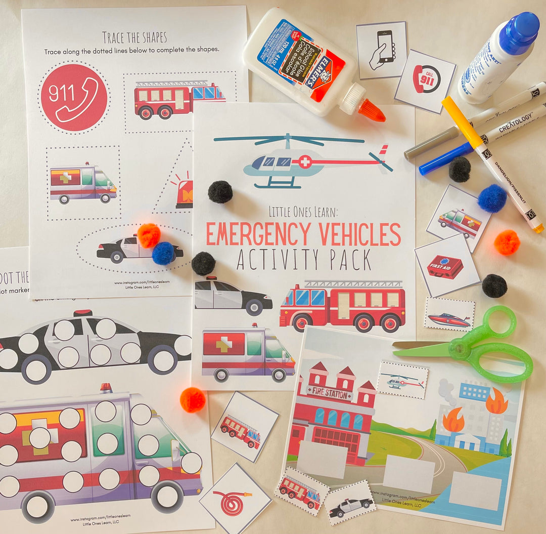 LOL Emergency Vehicles Activity Pack