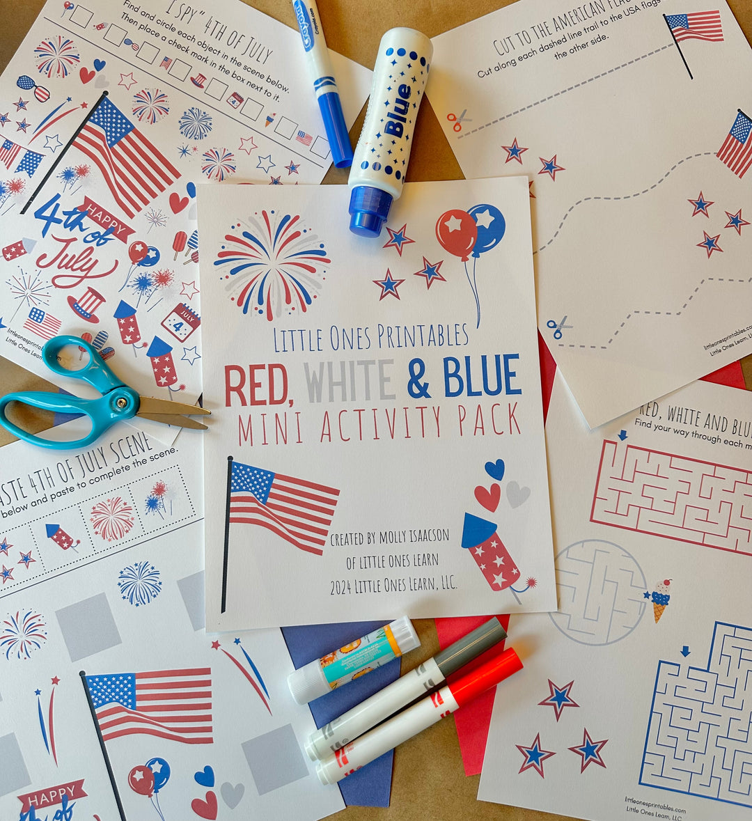 LOL Red, White and Blue Activity Pack