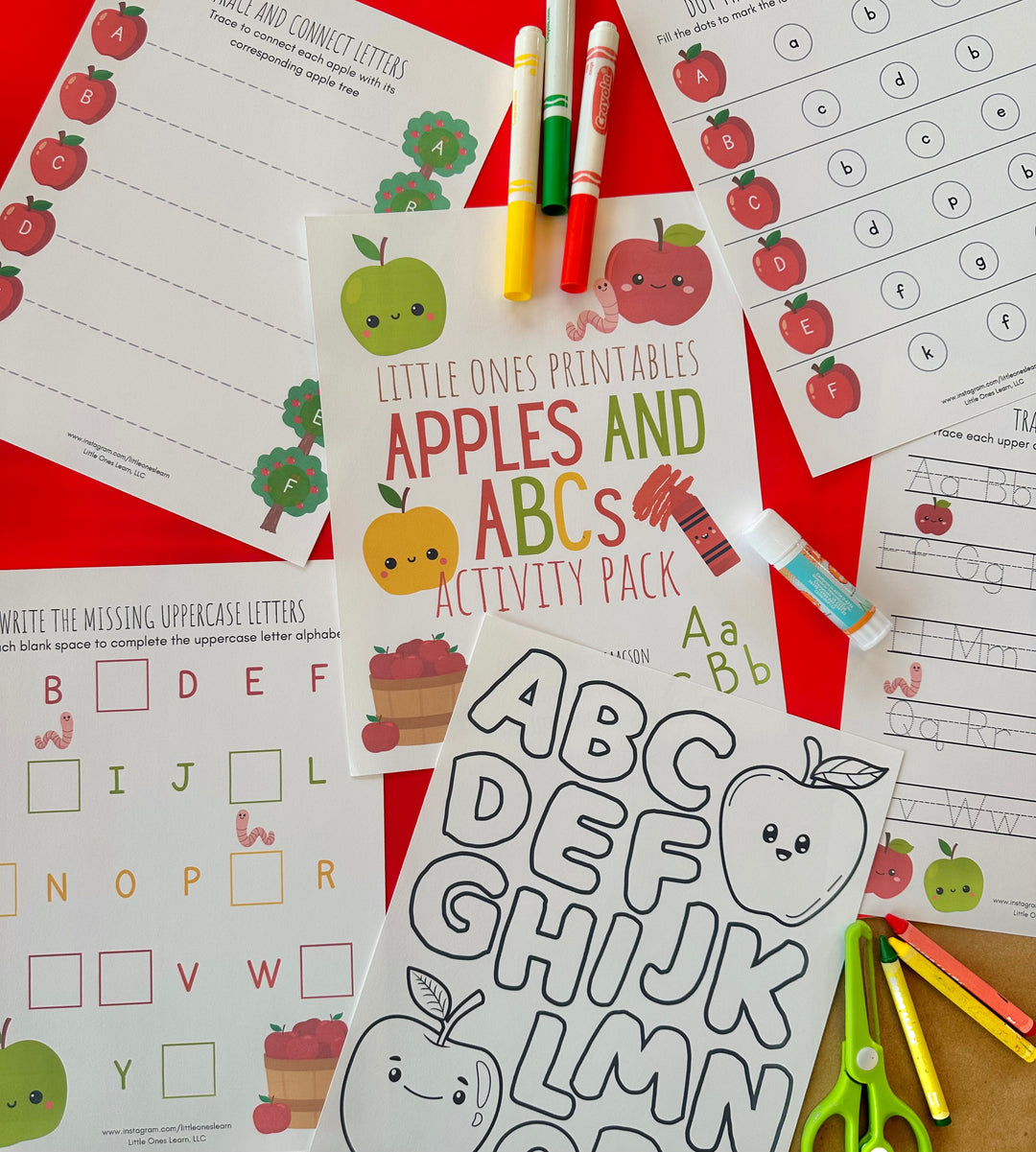 LOL Apples and ABCs Activity Pack