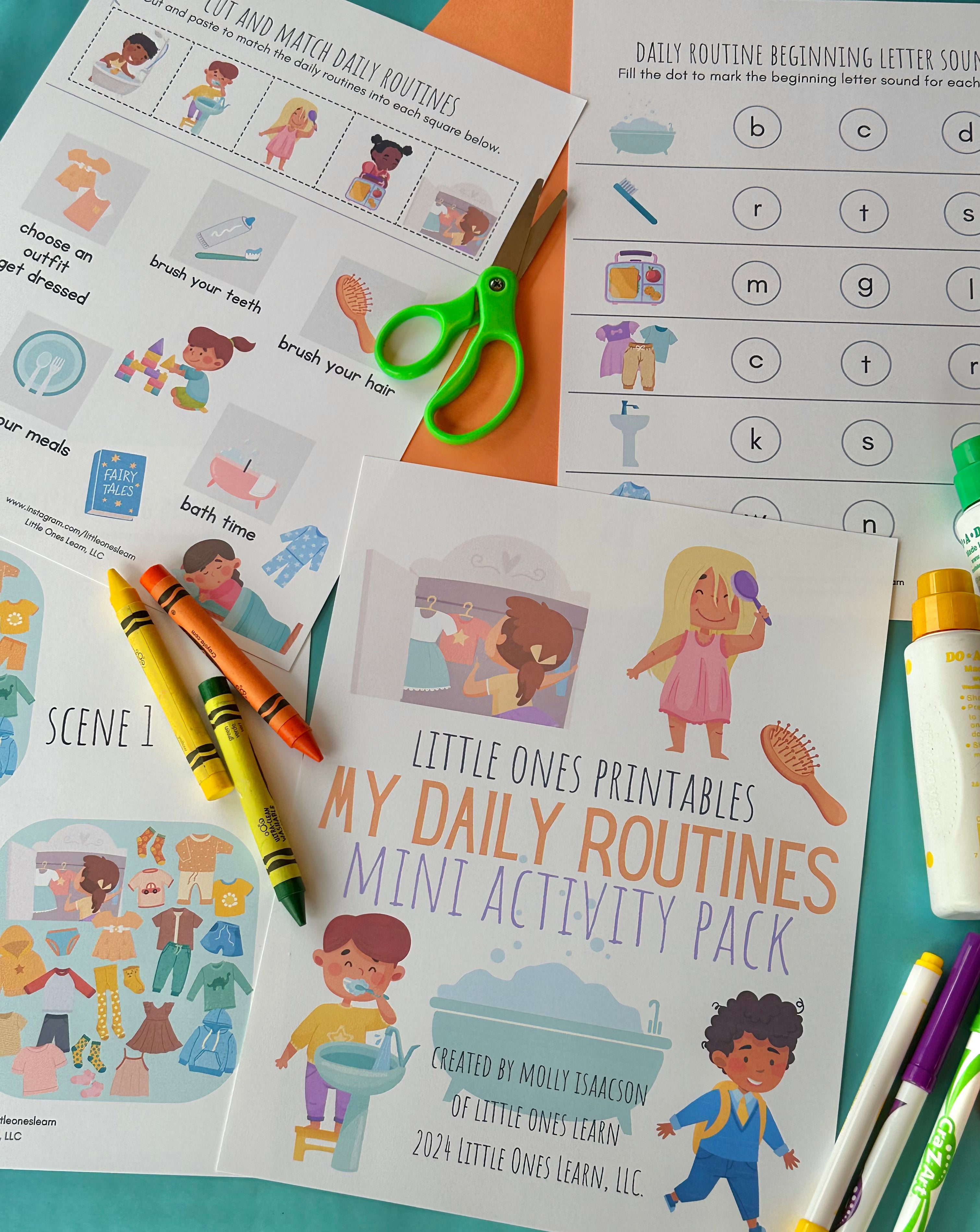 LOL My Daily Routines Mini Activity Pack – Little Ones Printables