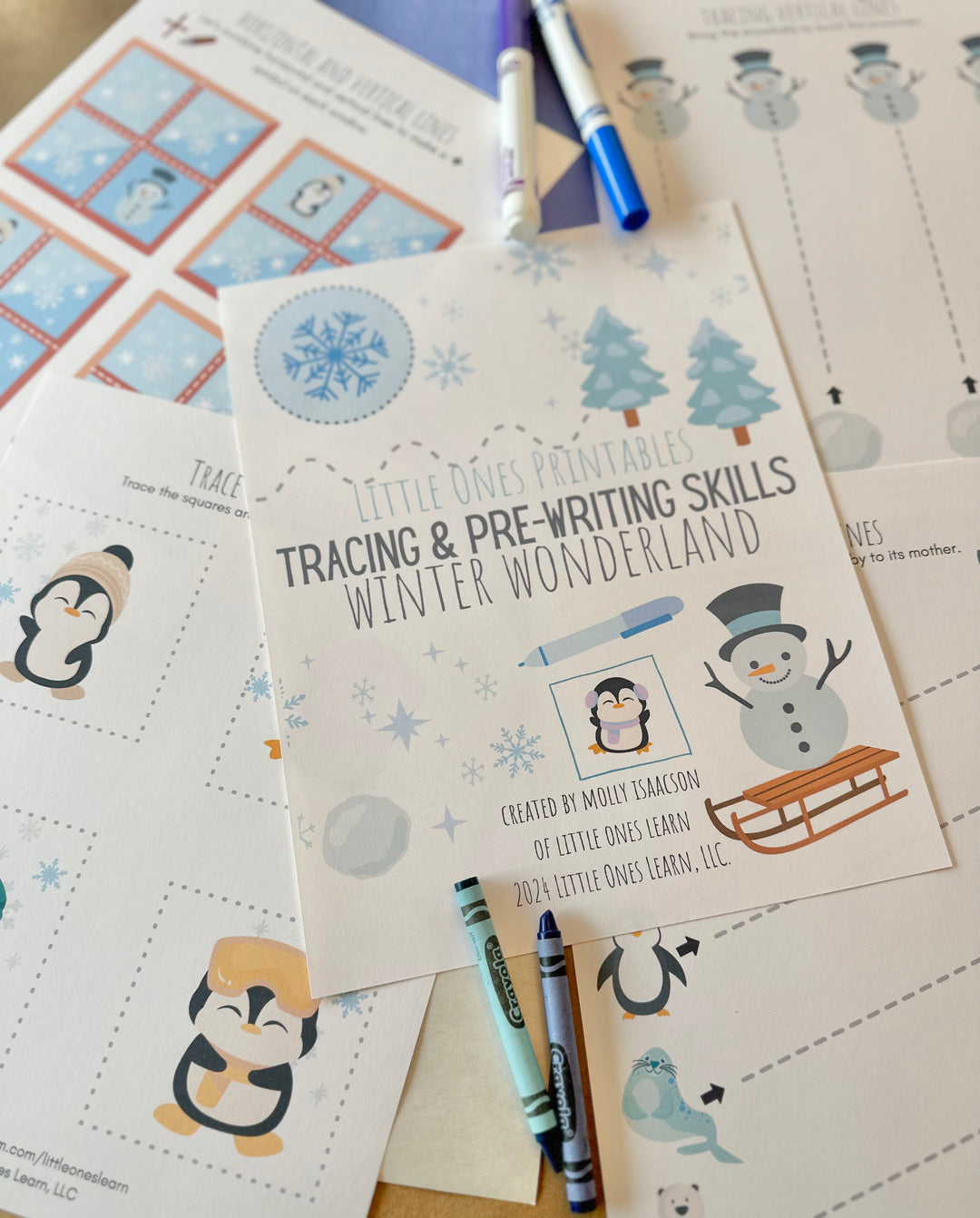 LOL Tracing & Pre-Writing Skills Winter Wonderland Edition