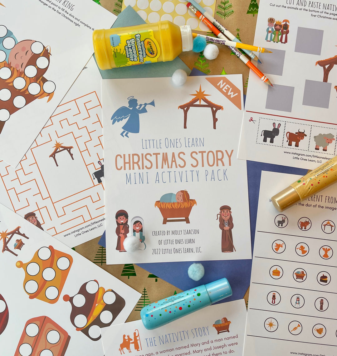 LOL Christmas Story Activity Pack
